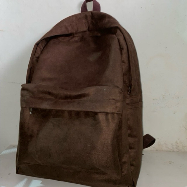 Malco Backpack anti razia | tas sekolah suede kekinian | Ransel multikompartement | Tas punggung pri