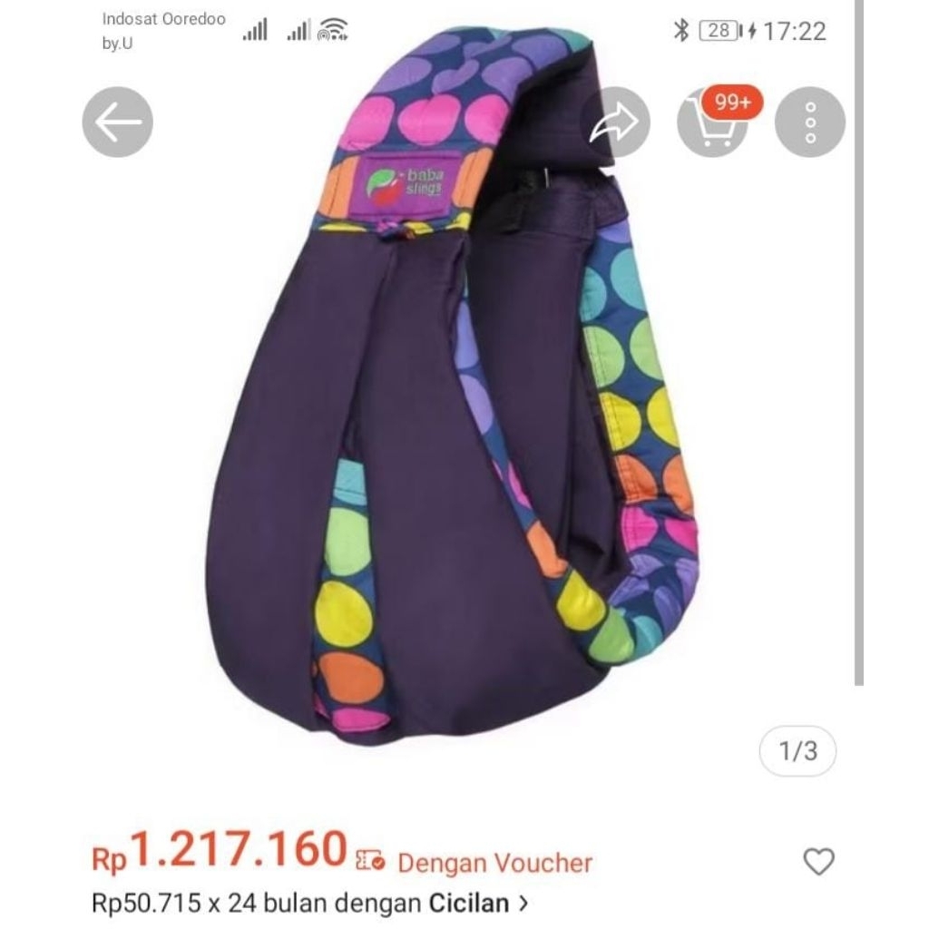 preloved gendongan samping Baba Sling, Kerata, Simply goods