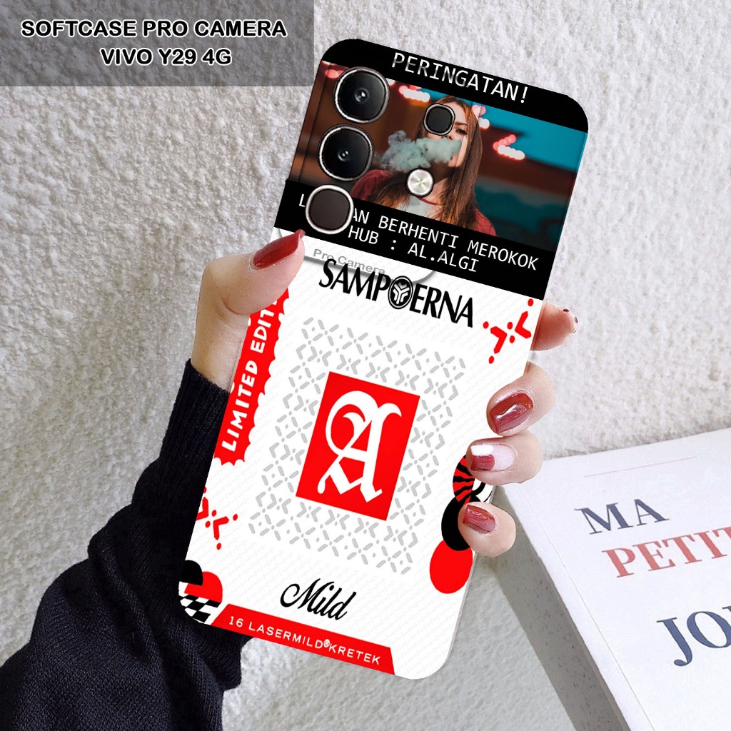 Softcase Untuk Vivo Y29 4G - Softcase Gambar Fashion Printing { Rokok Limited Edition Terbaru } - Pe