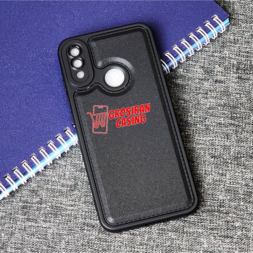 Softcase Macaron Black Leather Kulit Case Redmi Note 8 Redmi Note 8 Pro Redmi Note 7 Redmi Note 9 Re