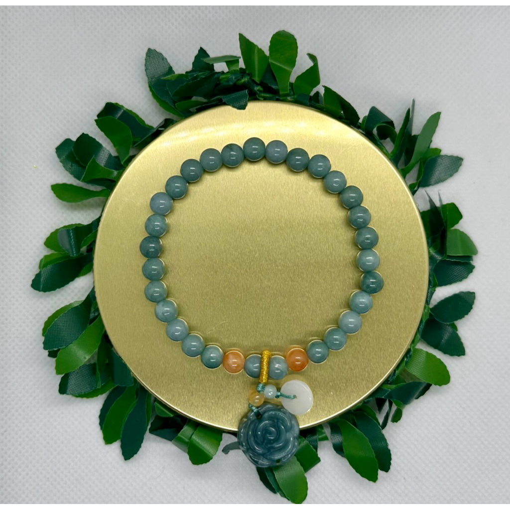 Gelang Giok Guatemala Asli / Gelang Giok Asli / Gelang Giok Guatemala Hijau Biru / Jade Bracelet Gua