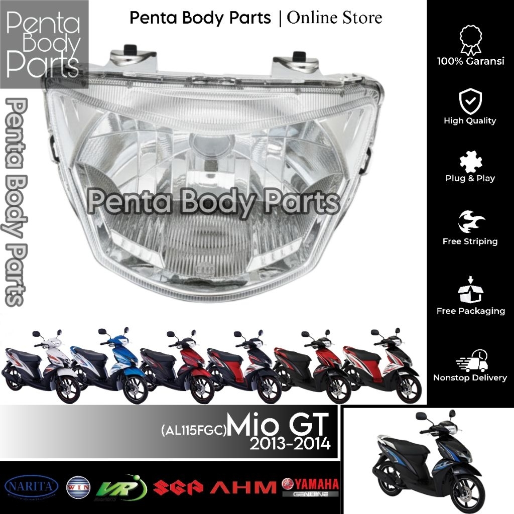 Reflektor Lampu Depan Yamaha Mio GT (AL115FGC) - Headlight Mio GT 2013-2014