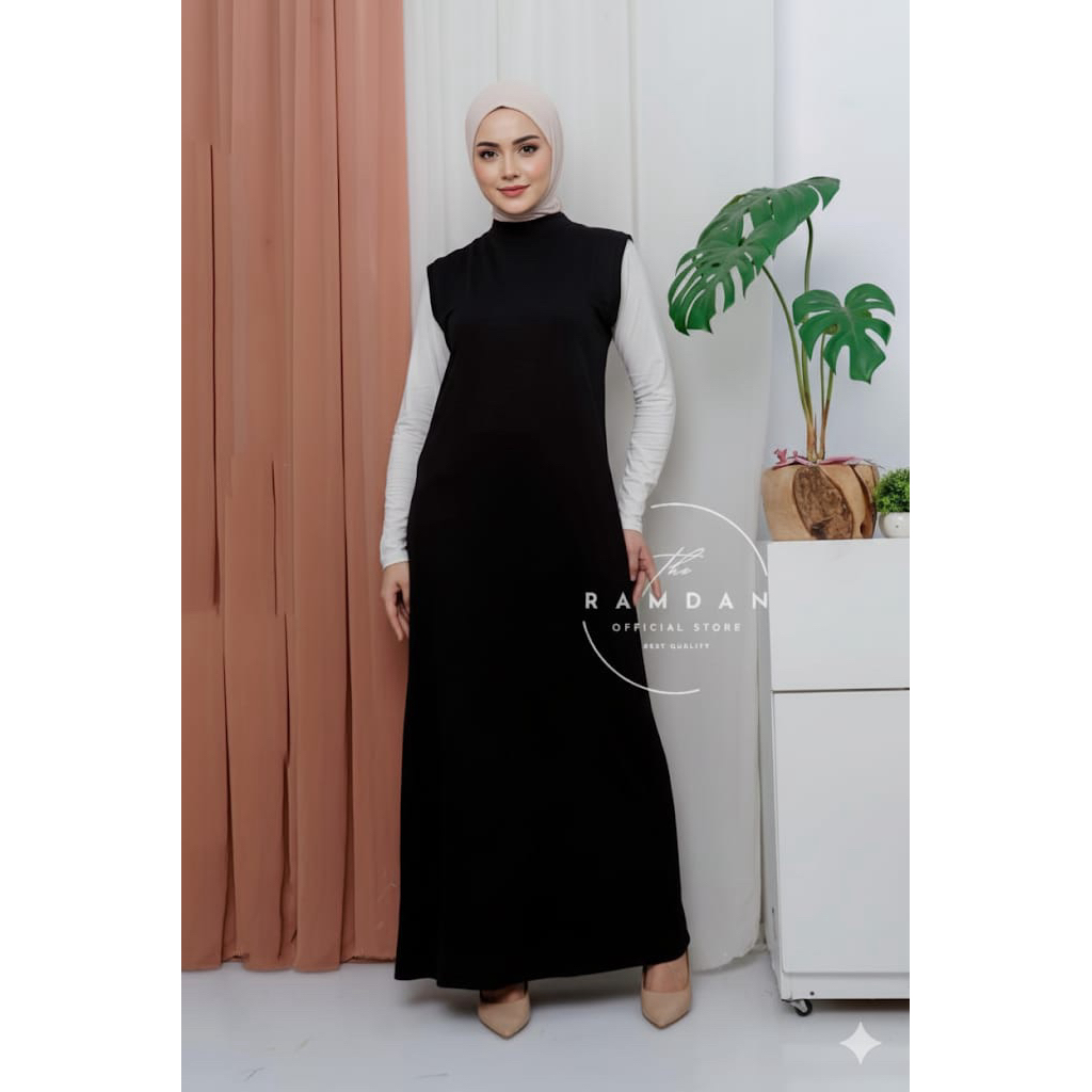 Inner Gamis Tanpa Lengan-Gamis Kutung Rayon Super, Gamis Manset Buntung, Manset Gamis Tanpa Lengan