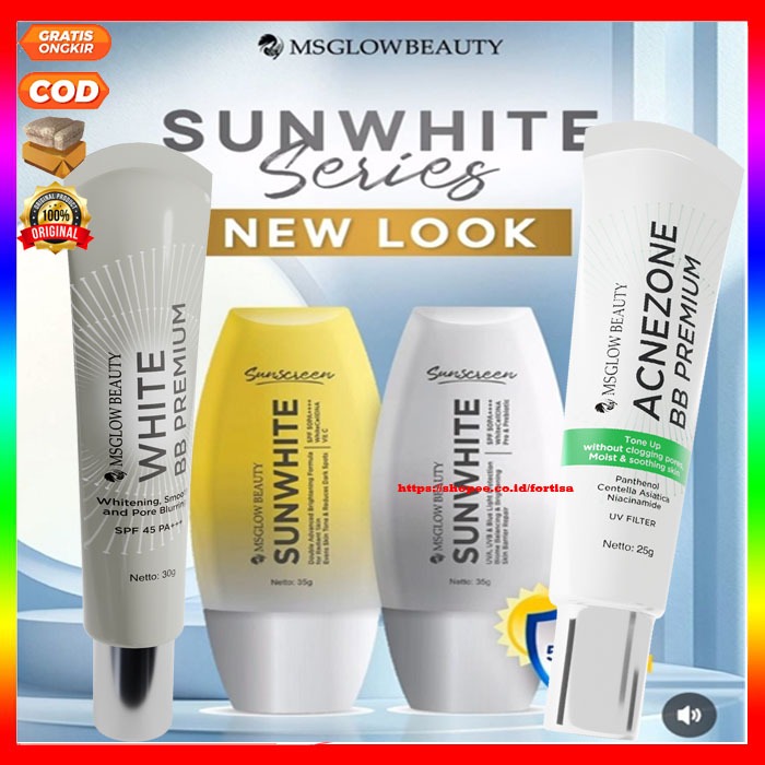[AKTIVASI]MS GLOW SUNSCREEN WAJAH White BB Premium Acne BB Premium sunwhite prowbiotiv Advance Sun W