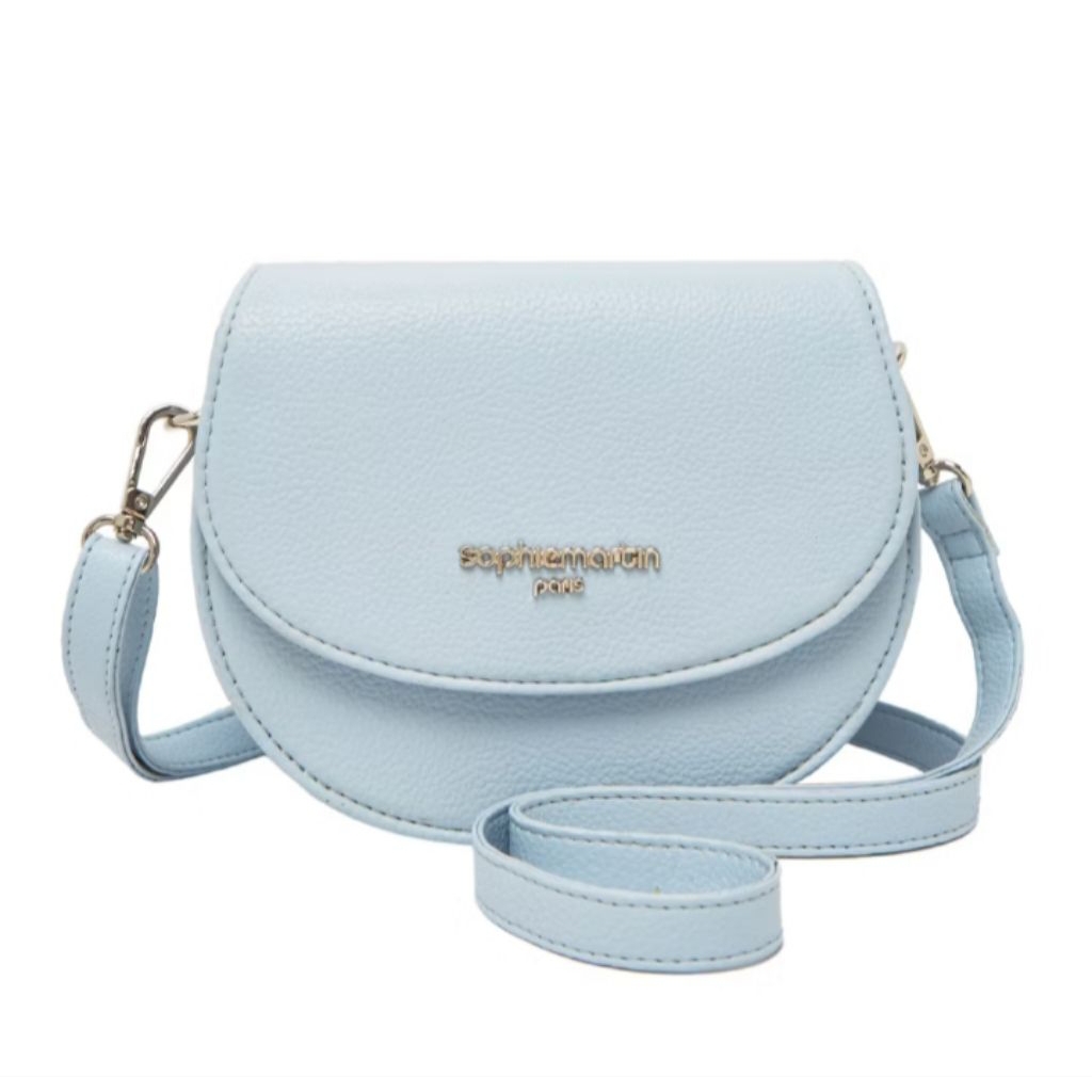 Ivya Bag Blue Sophie Martin Paris/Tas Selempang Wanita Warna Biru Muda Biru Pastel Ivya Bag Sophie M