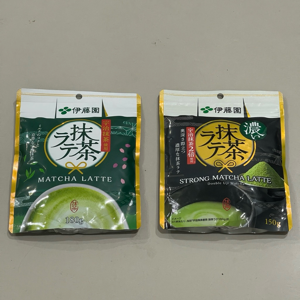 itoen Matcha Latte and Strong Matcha Latte Double Uji Matcha Asli Japan