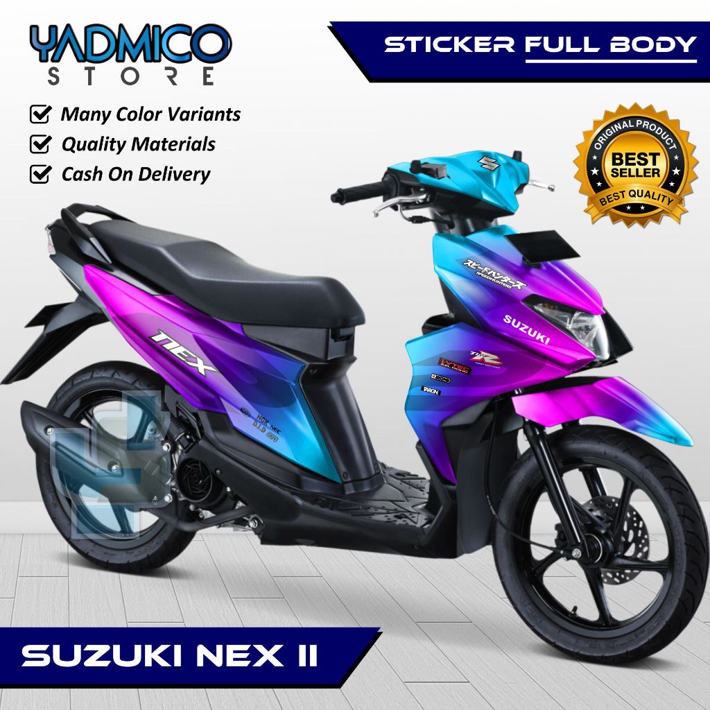 【PROMO】 Decal Suzuki Nex 2 Full Body / Stiker Motor Nex 2 Fullbody / Dekal Nex 2 / Striping Nex 2 Va