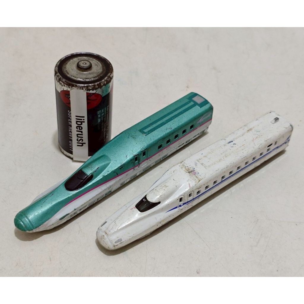 Set junk diecast tomica shinkansen series n700a , e5 hayabusa plarail train