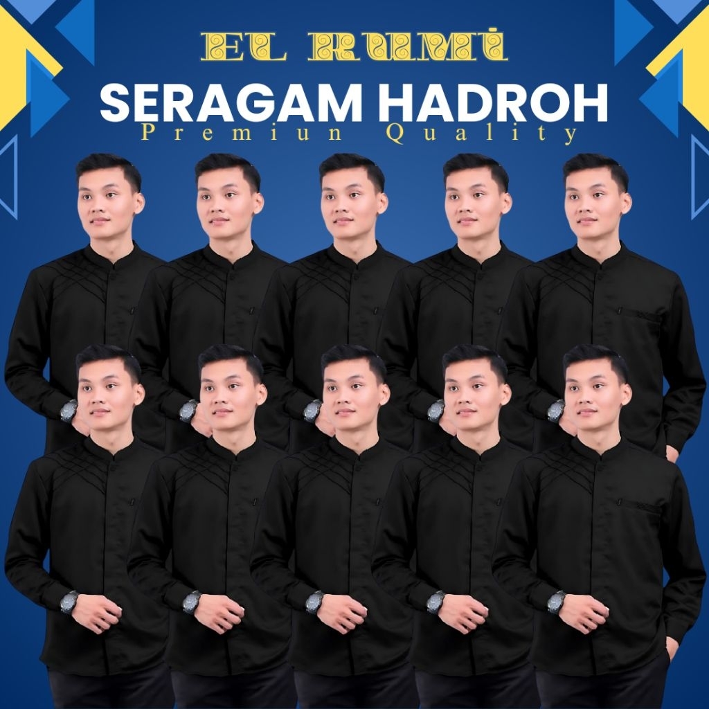 Terlaris Baju koko pri El-Rumi lengan panjang