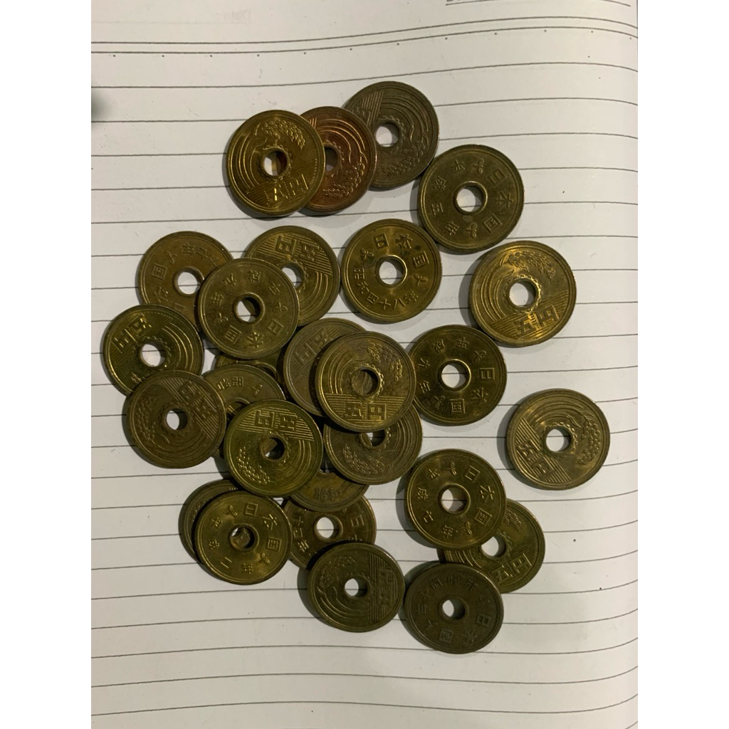 Koin Koleksi 5 Yen Jepang Asli