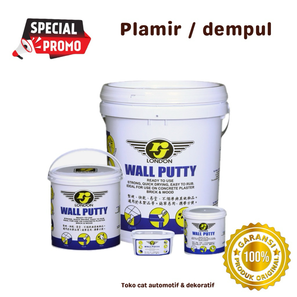 DEMPUL PLAMIR RJ LONDON WALL PUTTY 5KG 25KG