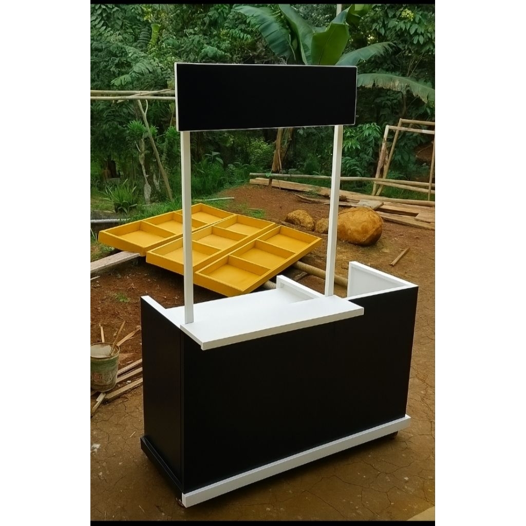 Booth Lipat portable simple/ booth kayu/ booth stand/ booth jualan/ meja lipat meja kompor