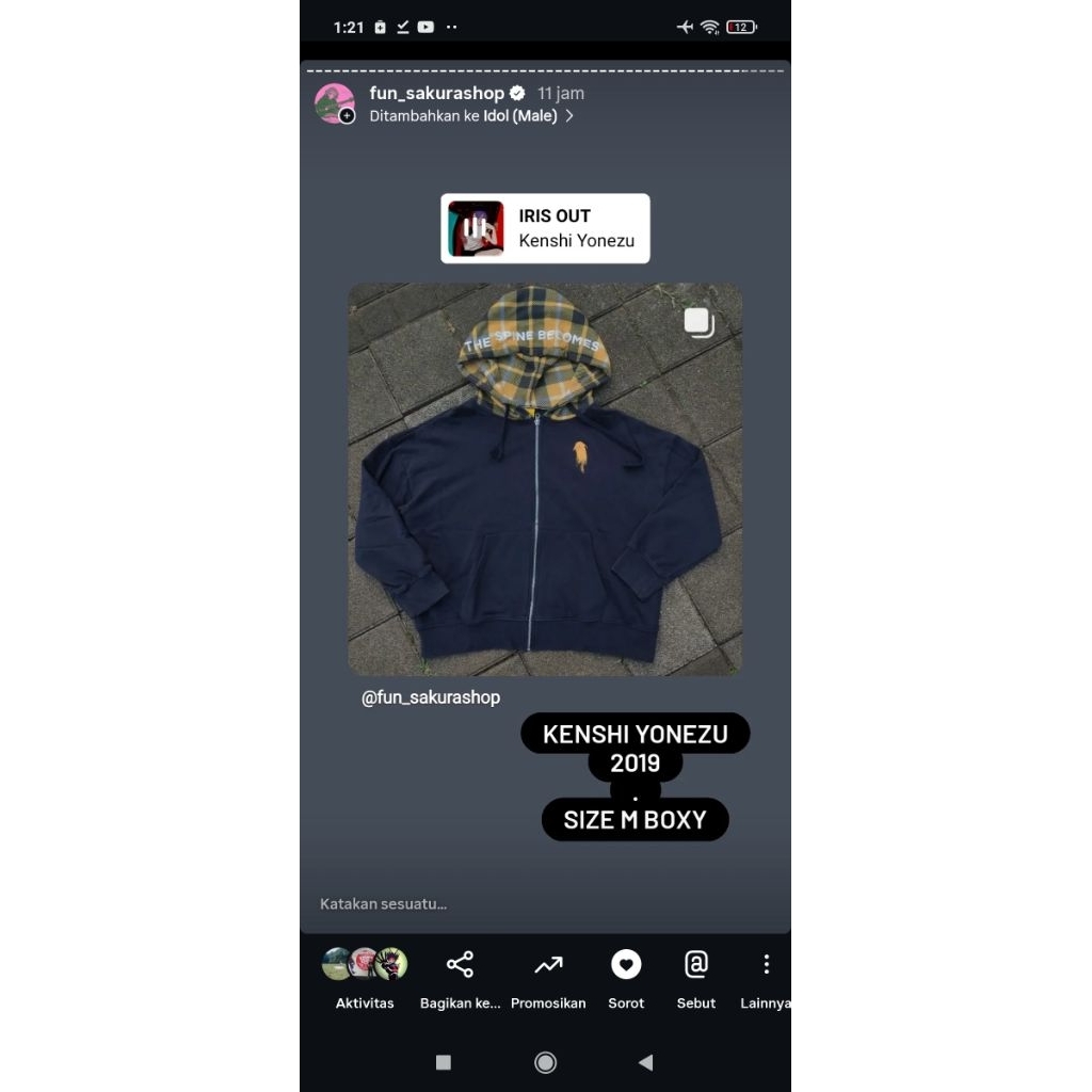 Hoodie Kenshi Yonezu Tour 2019 Official