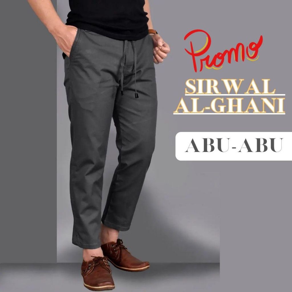 Celana Kain Kolor Panjang  Pria Sirwal Sholat Slim Fit