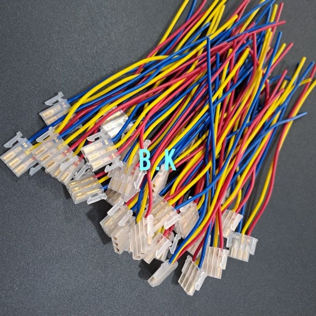 Socket 3 pin kabel untuk dim/lampu/sein