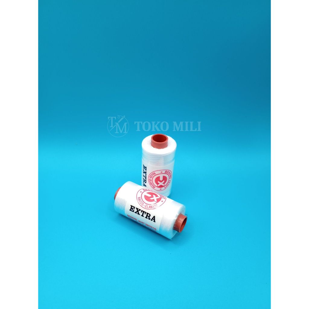 Jaydening Benang Jahit Extra Lusinan (Putih/ Hitam/ Warna Lain) Benang Jahit 500 Yard Merek Extra