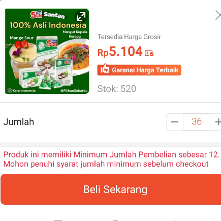 SUN KARA Santan Kelapa 65ml | Santan Kelapa SUN KARA 65ml