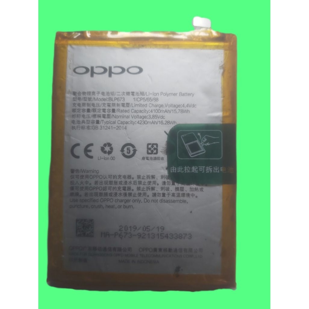 batrai oppo a3s a5s a5 a7 a8 a12 a11k ori copotan