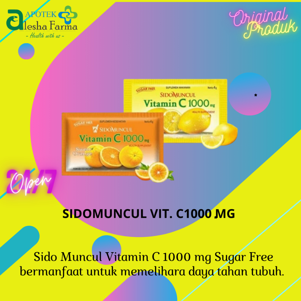 ❤Alesha❤ Sidomuncul Vitamin C 1000 mg Orange | Sidomuncul Vitamin C 1000 mg Lemon | Vitamin C 1000