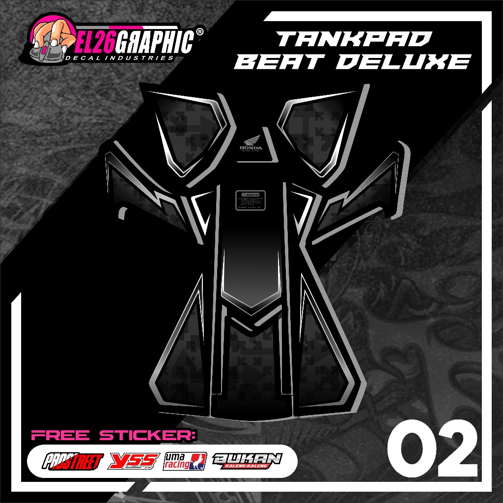 02 STICKER TANKPAD DASBOR BEAT DELUXE - STIKER TANKPAD DASBOR BEAT DELUXE