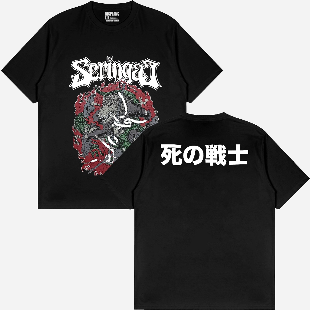 SERINGAI japan series / kaos band seringai / kaos metal indie lokal / kaos distro musik terlaris