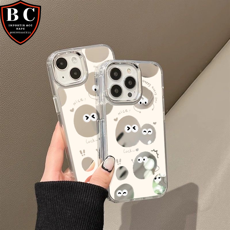 CASE MOTIF DOODLE EYES MILITARY MIRROR FOR IPHONE 17 17 AIR 17 PRO 17 PRO MAX 8 8 PLUS 7 7 PLUS 6 6 