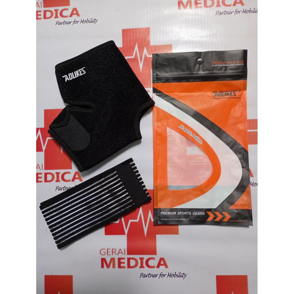 AOLIKES / Ankle Support / Ankle Brace / Pelindung Ankle Kaki / Anti Cidera