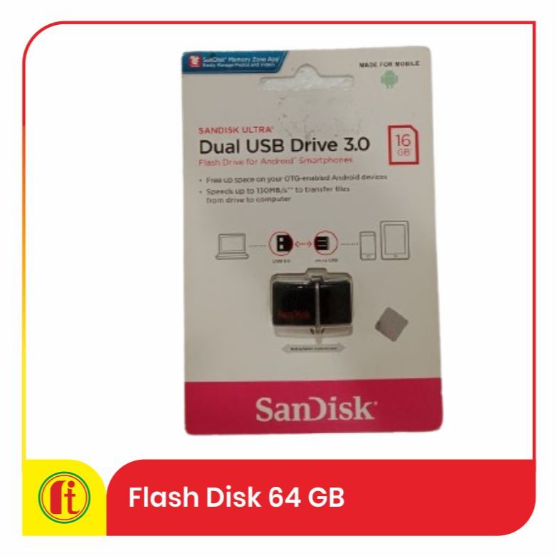 Sandisk Ultra Dual OTG USB Flash Diskk USB 2.0