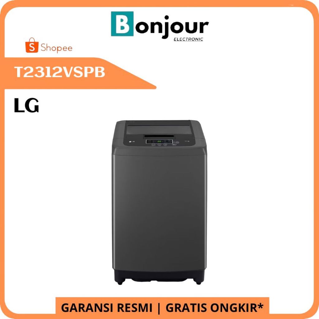Mesin Cuci LG T2312VSPB Top Loading 12 Kg Mesin Cuci Smart Inverter Turbo Drum 12 Kg