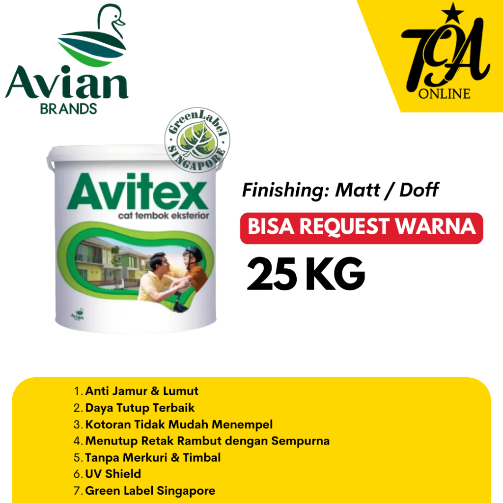 AVIAN Avitex Exterior Cat Tembok Exterior 25 KG
