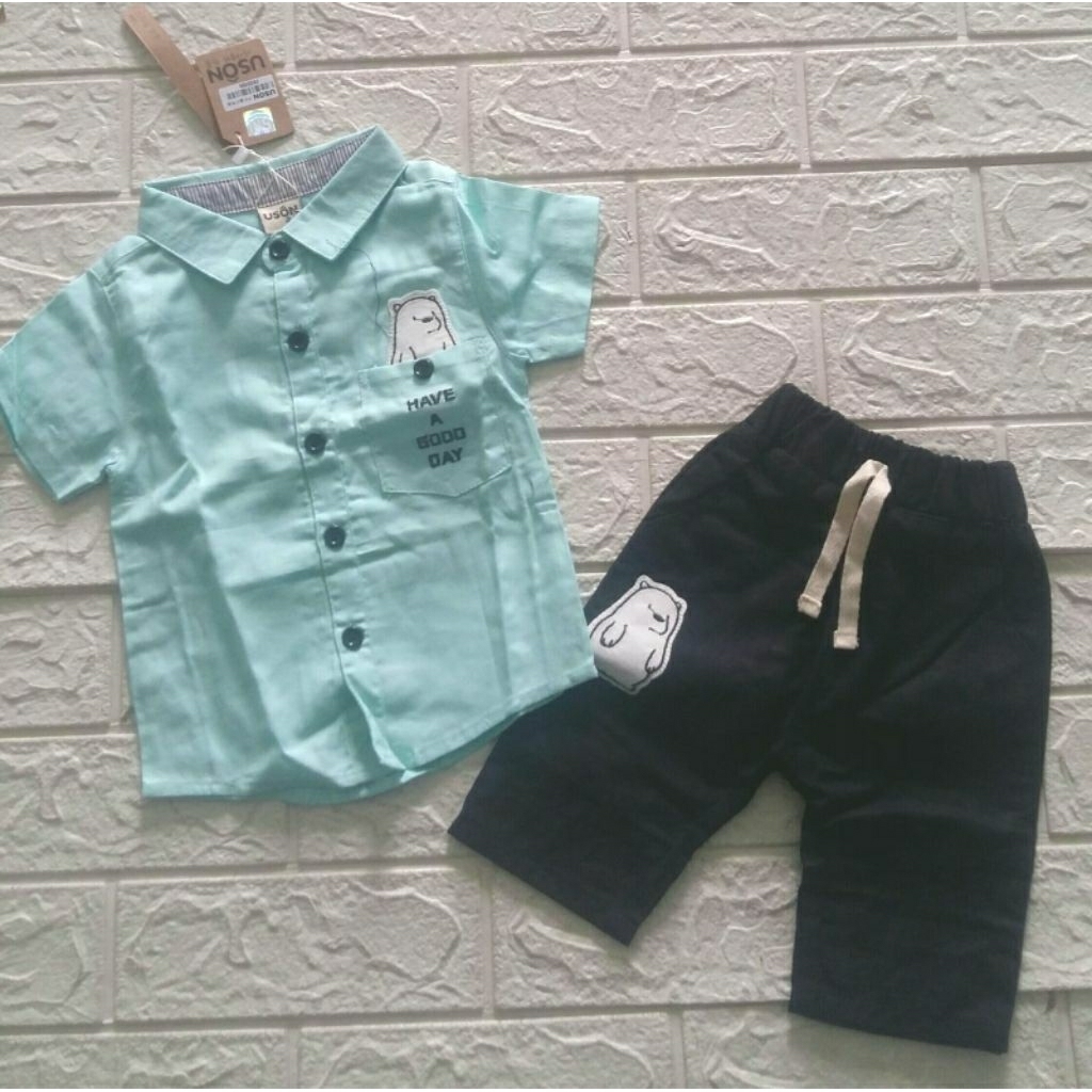 setelan kemeja uson import