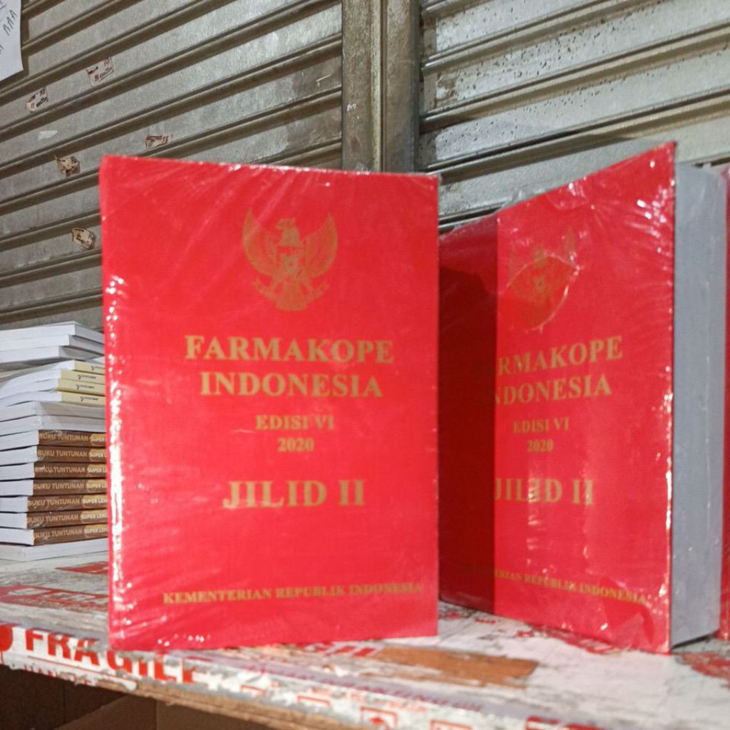 Buku Farmakope Indonesia edisi 6 2020 Hard Cover Jilid 1&2 - Farmakope 6 Edisi 2020 Lengkap