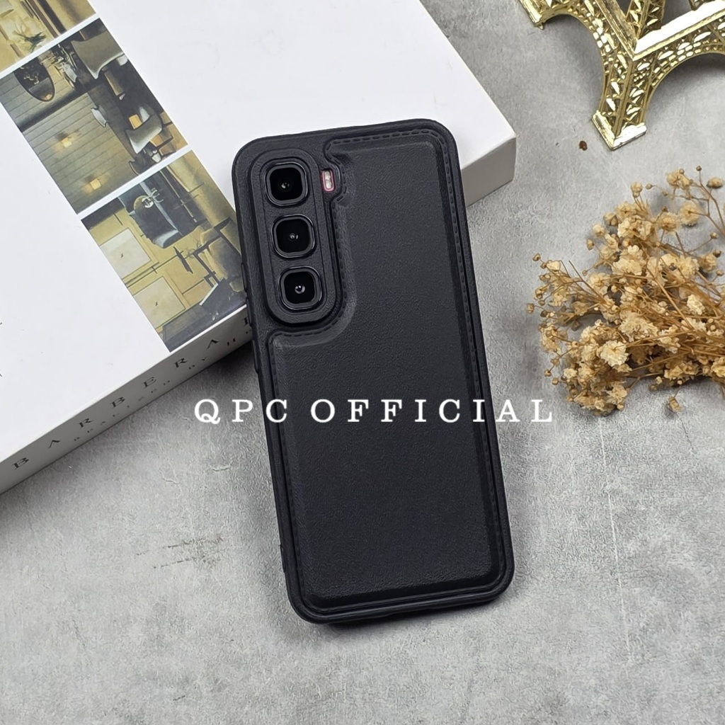 Infinix Hot 60 Pro Infinix Hot 60 Pro Plus Case Leather Pro Kamera Black Infinix Hot 60 Pro Infinix 