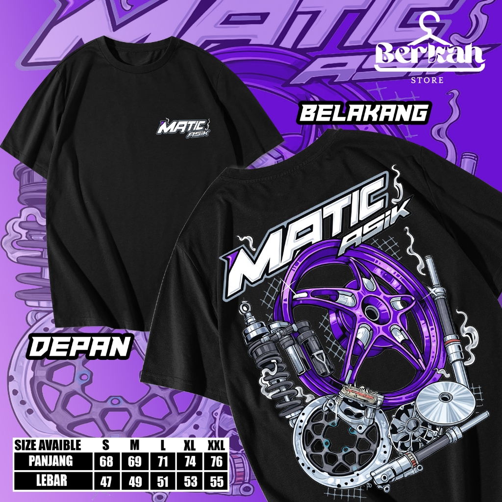 Kaos Matic Asik / Matic Gank / Baju Distro Matic Gank / Atasan pria wanita