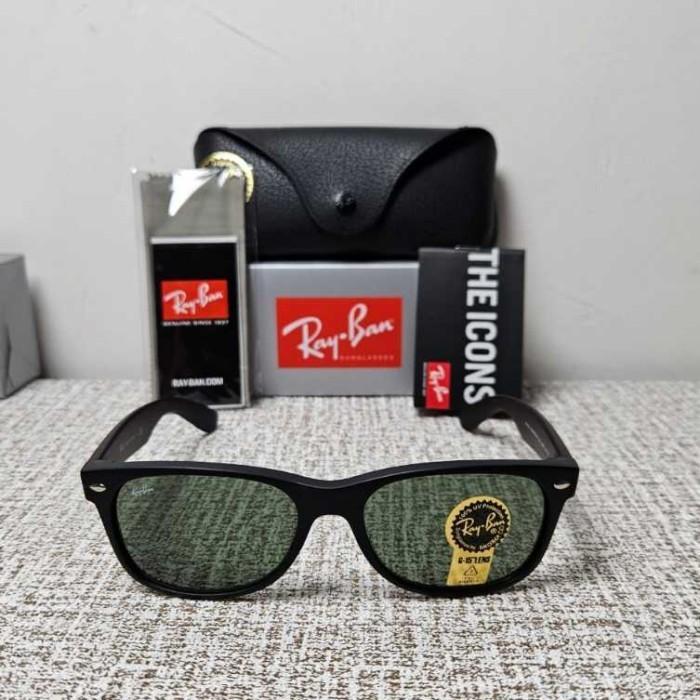 Kacamata Original RB 2132 New Wayfarer 622 55 18 Black Doff