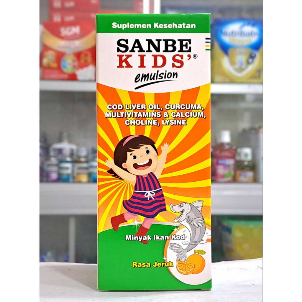 Sanbe Kids Emulsion 𝐒𝐢𝐫𝐮𝐩 𝟐𝟎𝟎𝐌𝐋 - Suplemen Meningkatkan Nafsu Makan Anak
