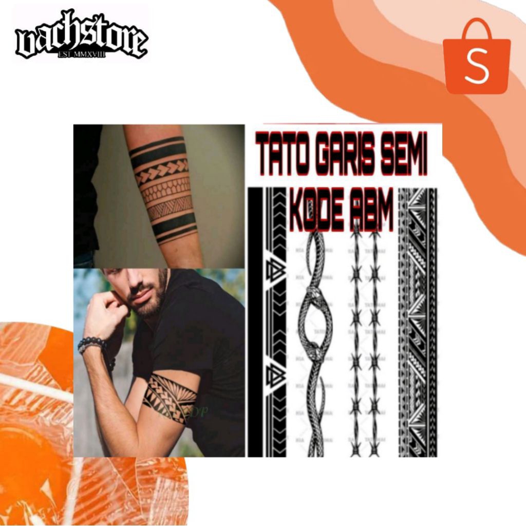 Semi Permanen Tato Garis / Tato Dybala / Temporary Tattoo/ Kode Abm