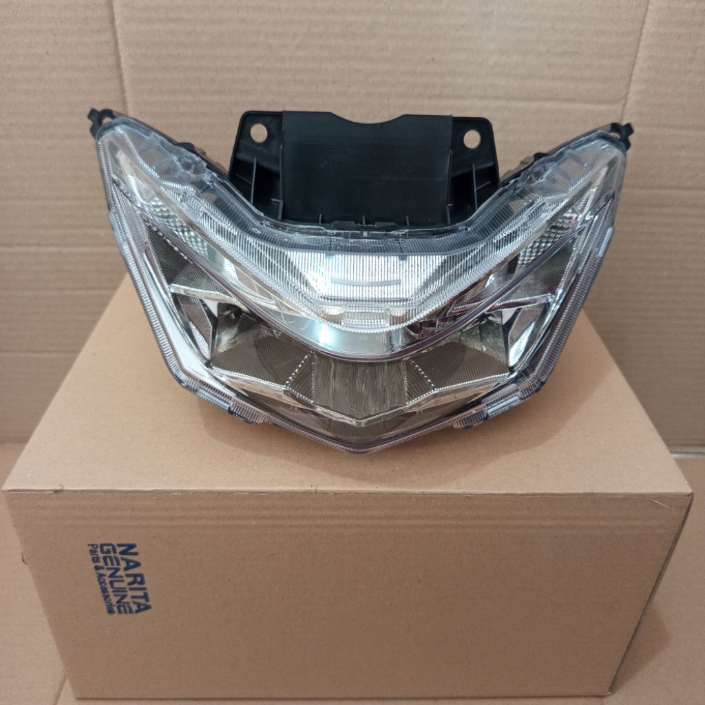 Reflektor lampu depan honda beat deluxe street 2020-2024 batok reflektor kosongan set mika depan k1a
