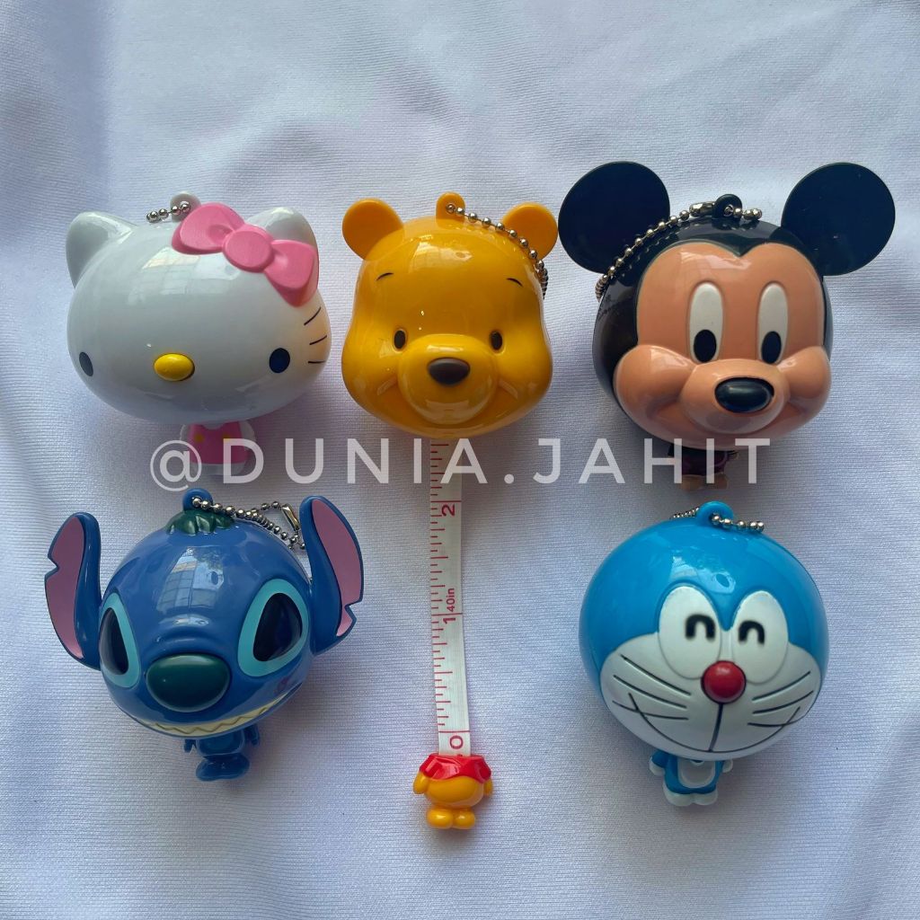 Meteran Jahit Karakter Kartun 100cm/ 40inch / Meteran Badan / Penggaris Badan 100cm / 4inch
