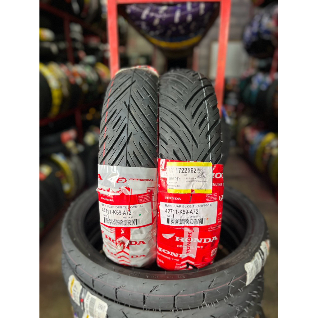 ban AHM FEDERAL K59 90/80-14 100/80-14 TUBELES ban standar vario 150 vario 125 Ahm federal ban vario