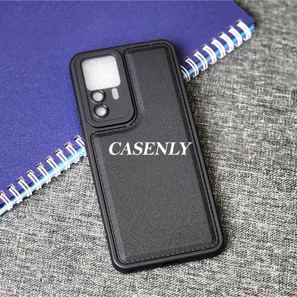 Premium Leather Black Case Kompatible for Xiaomi 12T Xiaomi 12T Pro Xiaomi 13T Xiaomi 13T Pro