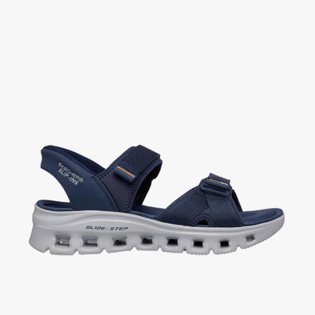 SKECHERS SANDAL SLIP INS GLIDE STEP - NAVY