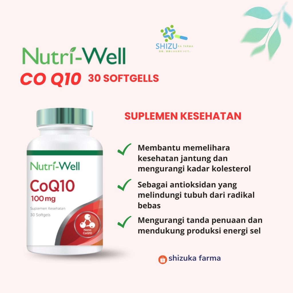Nutriwell CoQ10 100mg 30 Softgels