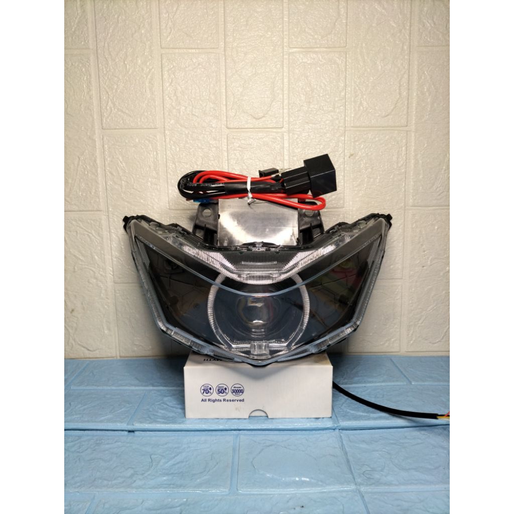 Reflektor lampu biled projie Beat deluxe/street 2020-2023 fulset