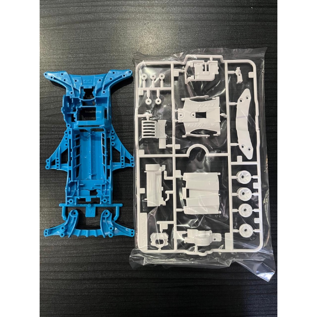 Tamiya FMA / FM-A Chassis Set Ligh Blue / Biru Muda (Gearbox Putih) Loose kit Copperfang