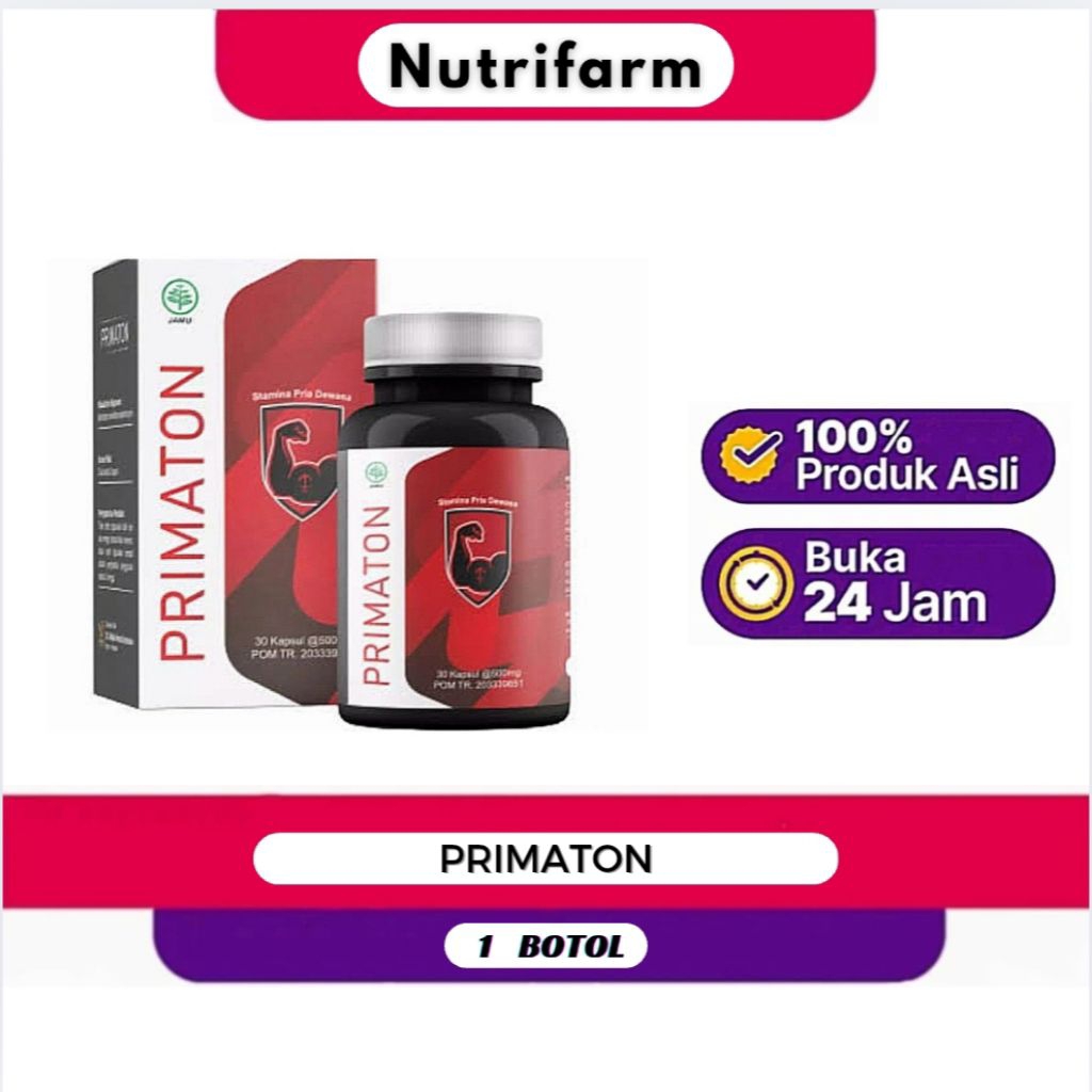 Primaton Obat Herbal Prima Asli Original Primaton BPOM - 20 Capsule
