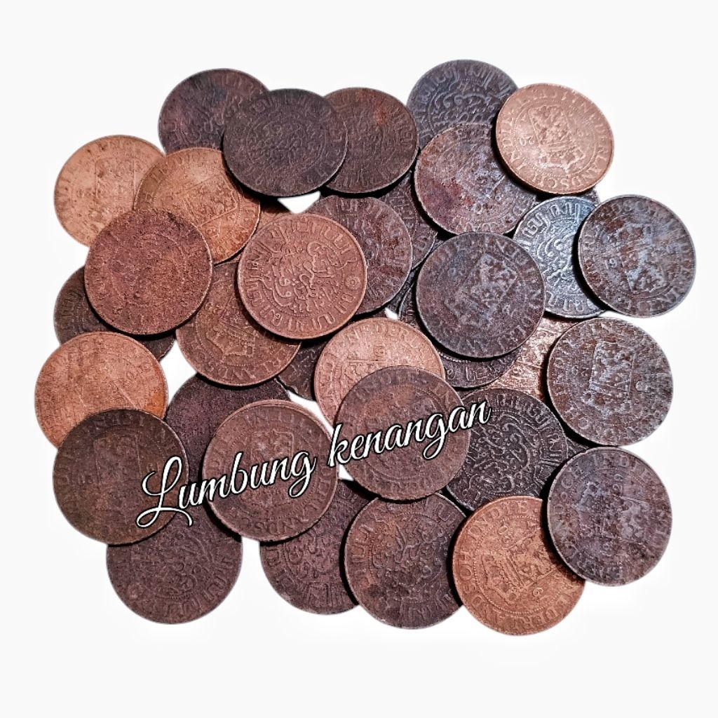 uang kuno koin Jaman Belanda 1 cent nederland indie