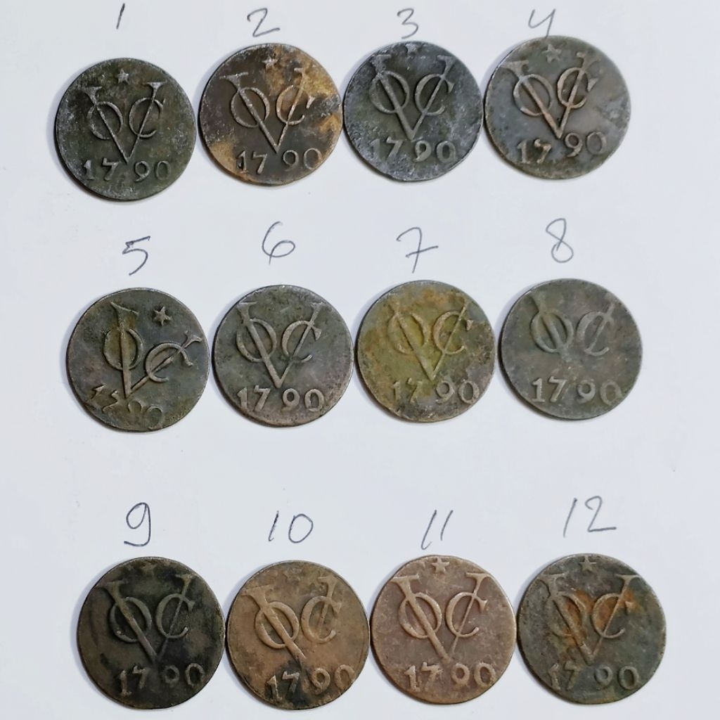 uang kuno koin Voc Tahun 1790