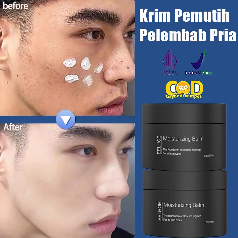 Krim Pelembap Wajah untuk Pria Krim Pemutih Wajah Anti Penuaan memperbaiki keriput Melembab Memutih 