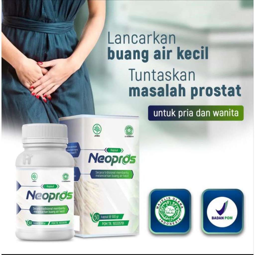 NEOPROS tuntaskan masalah kangker prostat&NEOPROS obat melancarkan buang air kecil asli original 100